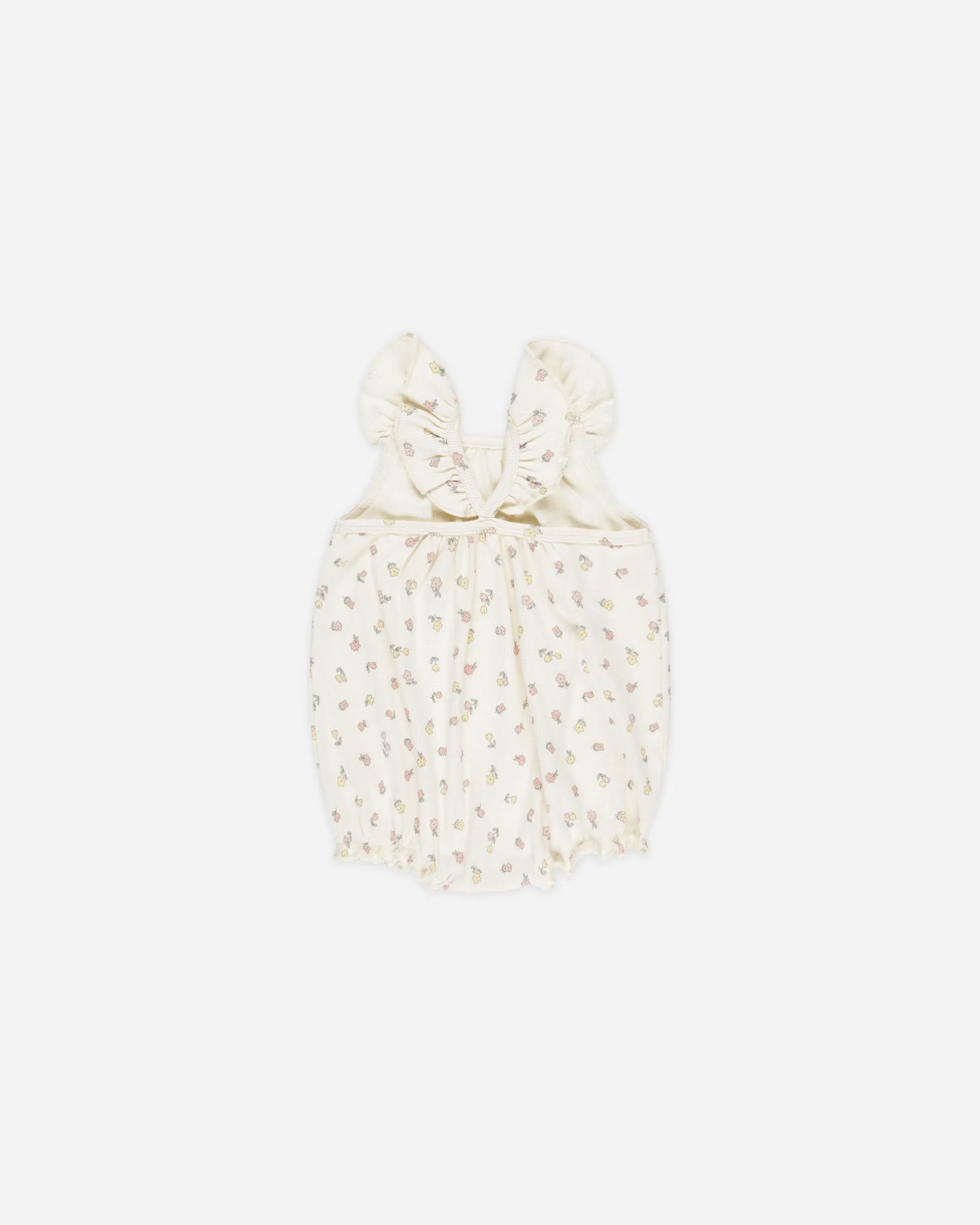 -Ribbed Ruffle Romper || Fleur-