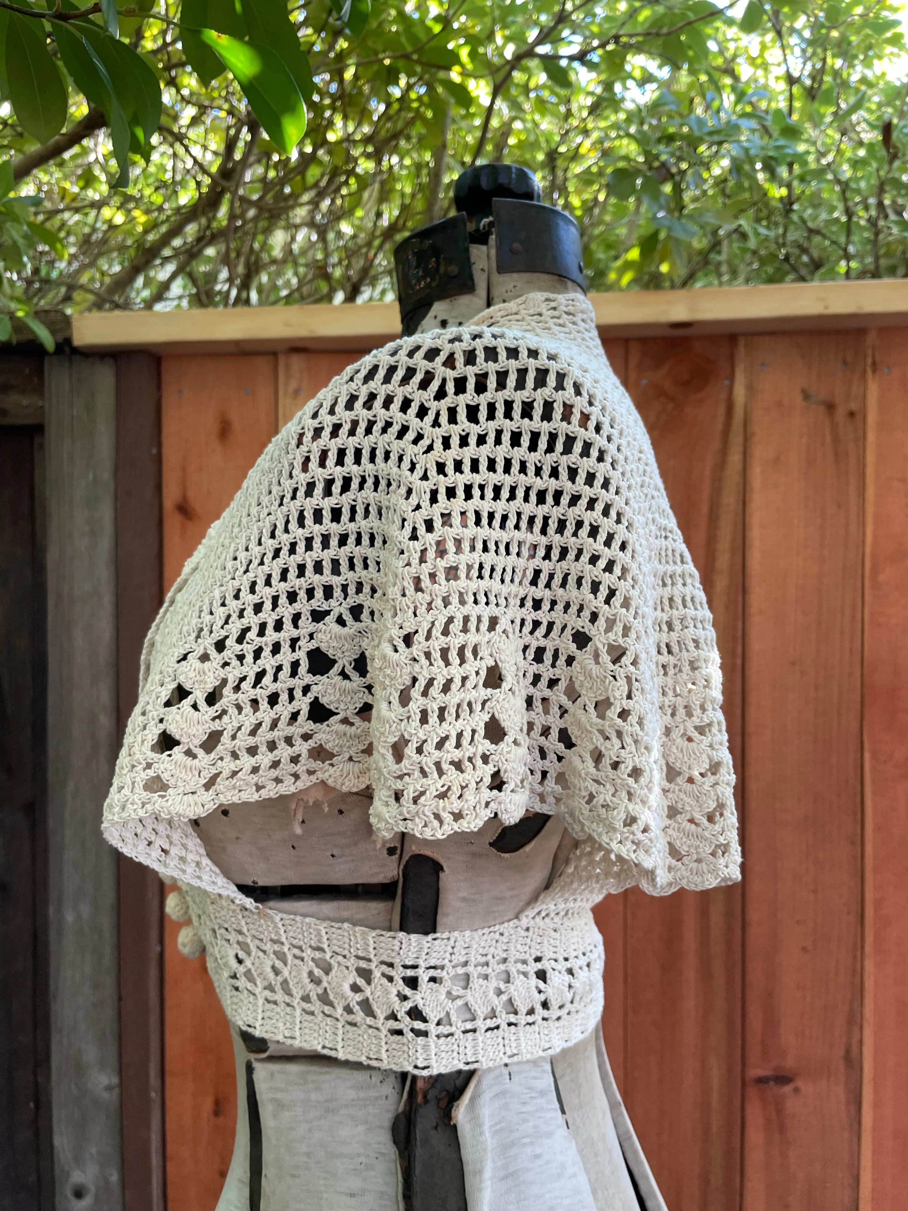 1930s Hand Crochet Cardigan
