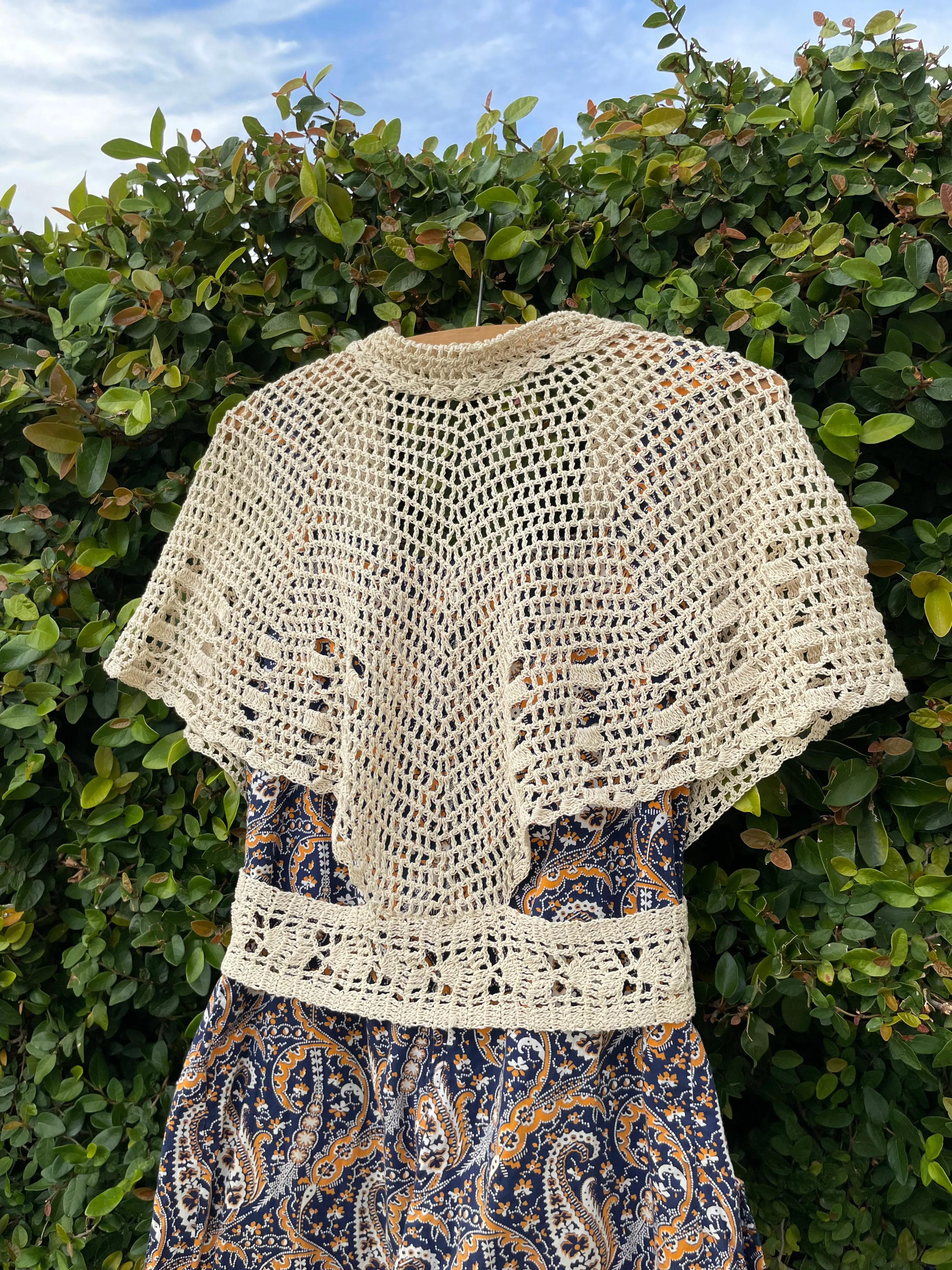 1930s Knit Crochet Cardigan/ Vest