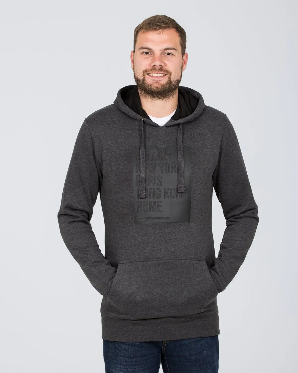 2t Cities Pullover Tall Hoodie (charcoal)