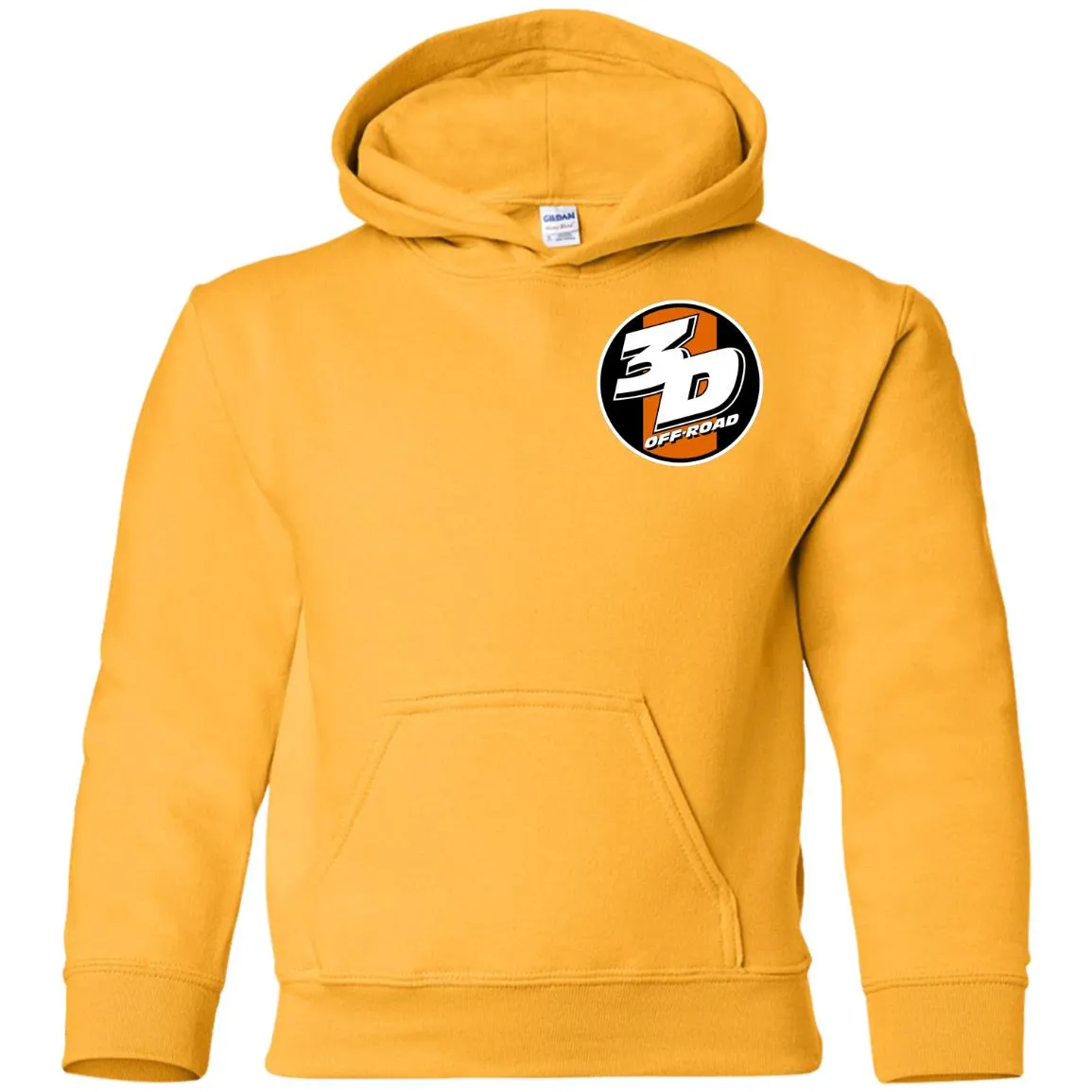 3D Offroad 2-sided print G185B Gildan Youth Pullover Hoodie