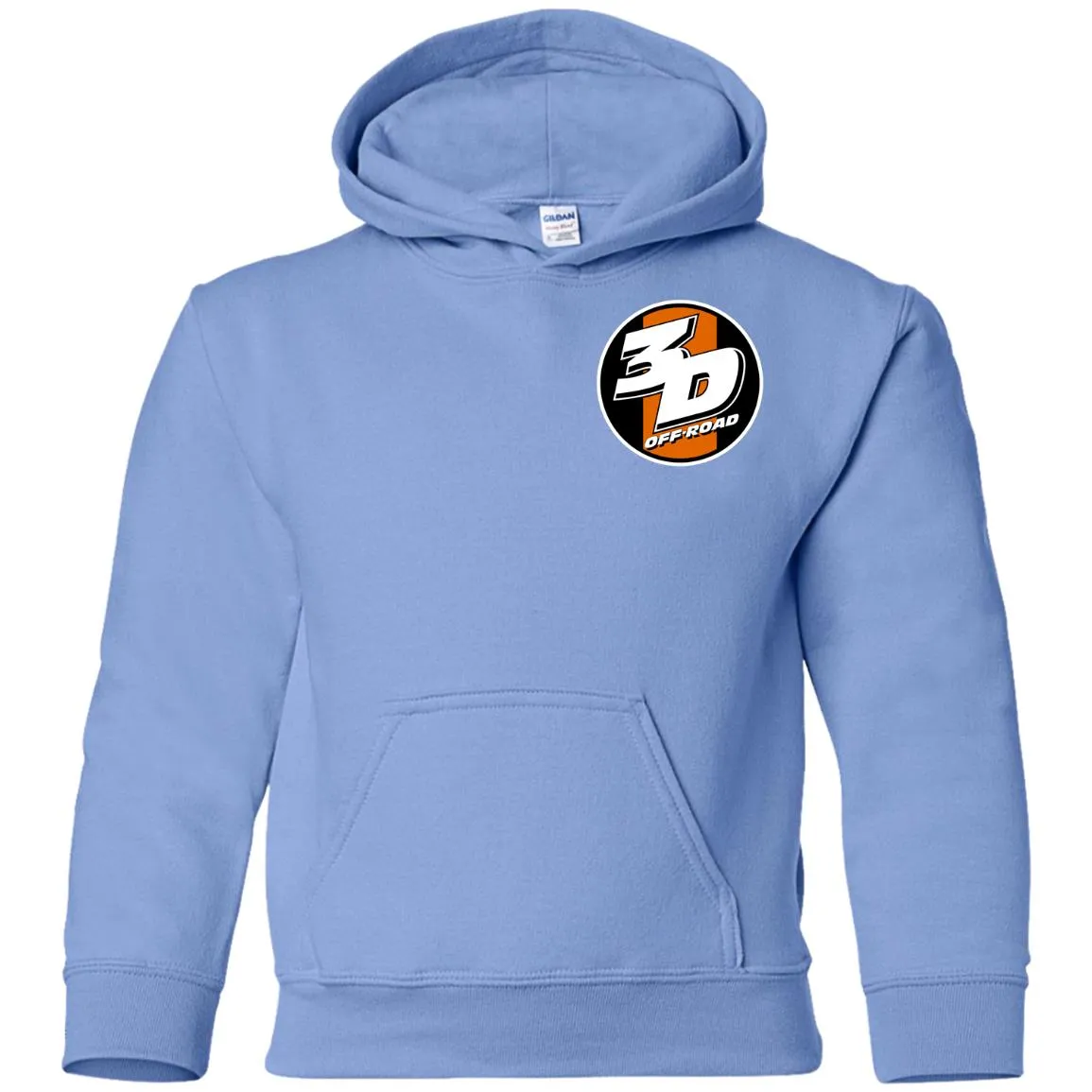 3D Offroad 2-sided print G185B Gildan Youth Pullover Hoodie