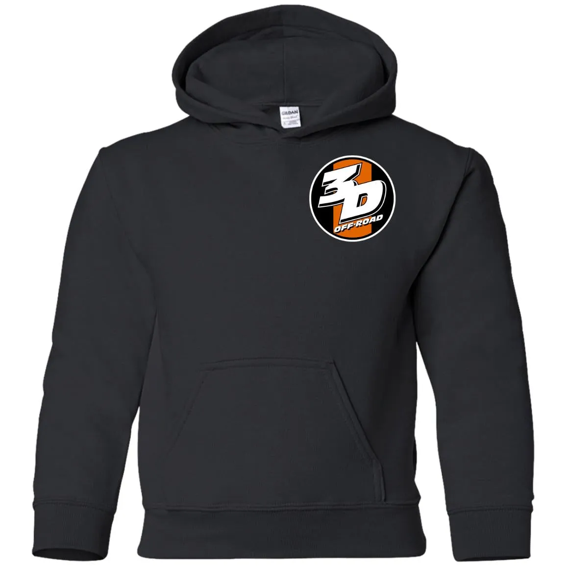 3D Offroad 2-sided print G185B Gildan Youth Pullover Hoodie