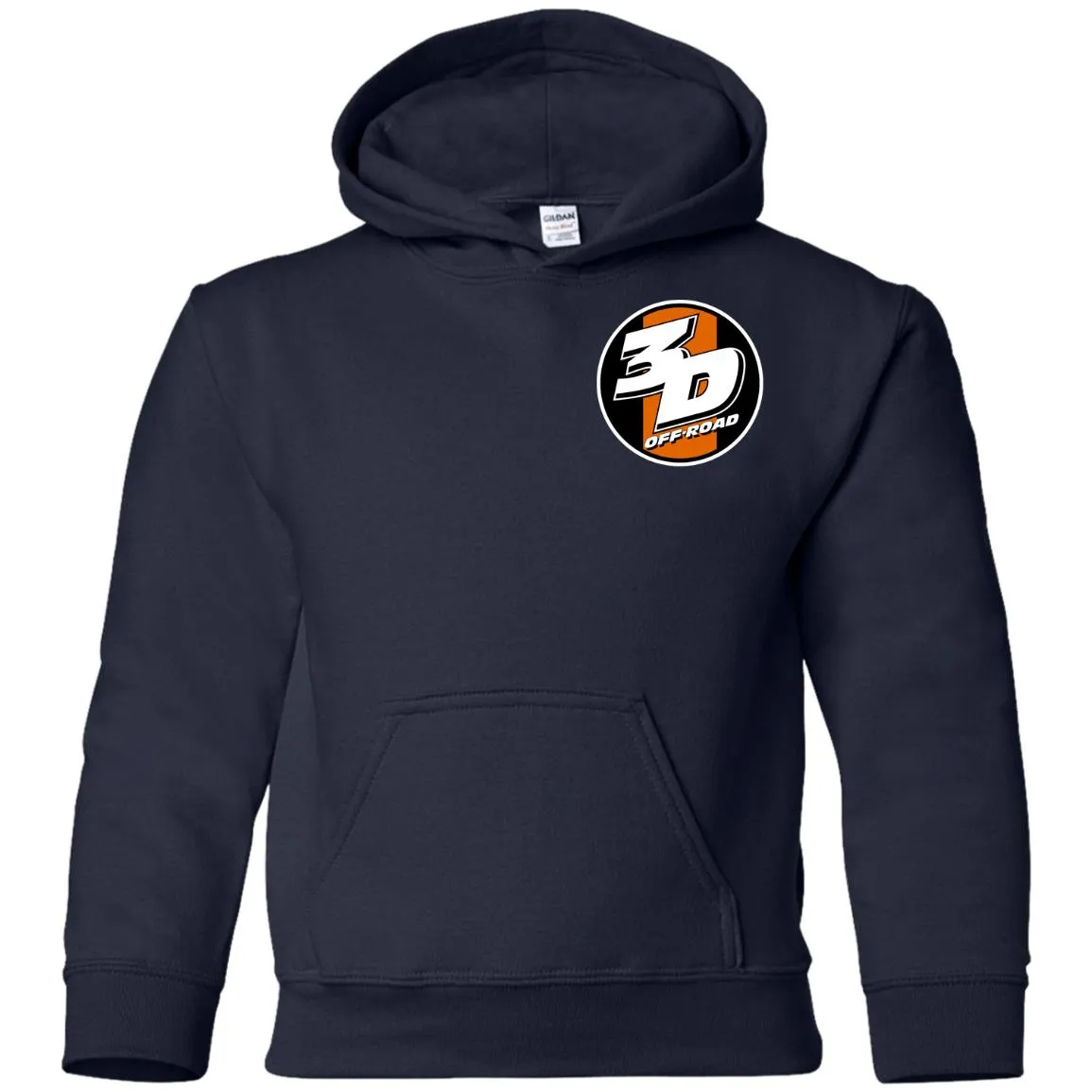 3D Offroad 2-sided print G185B Gildan Youth Pullover Hoodie