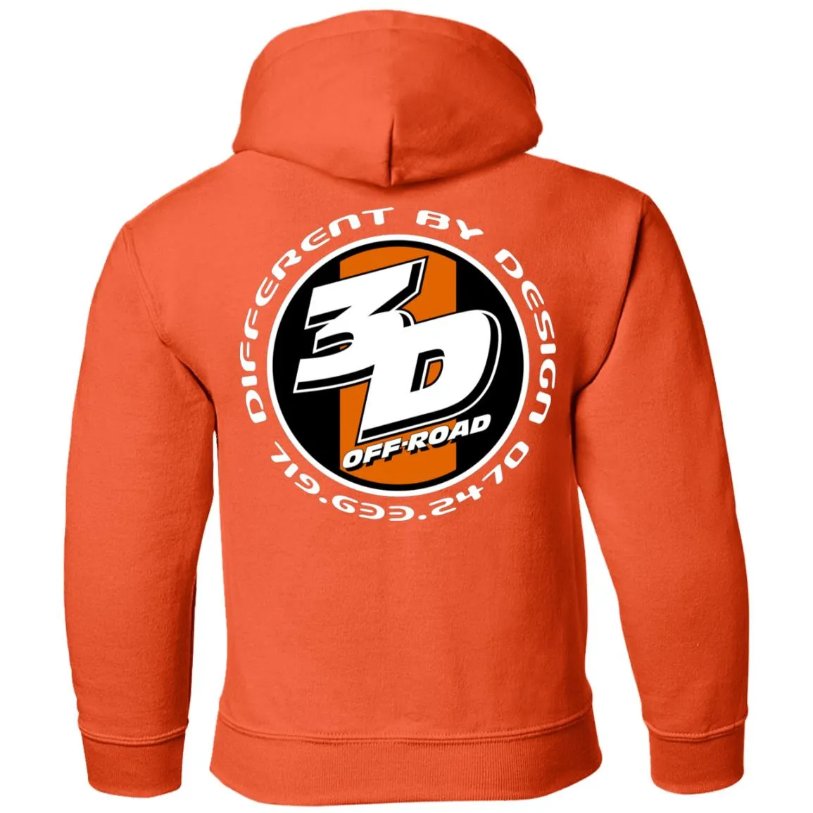 3D Offroad 2-sided print G185B Gildan Youth Pullover Hoodie