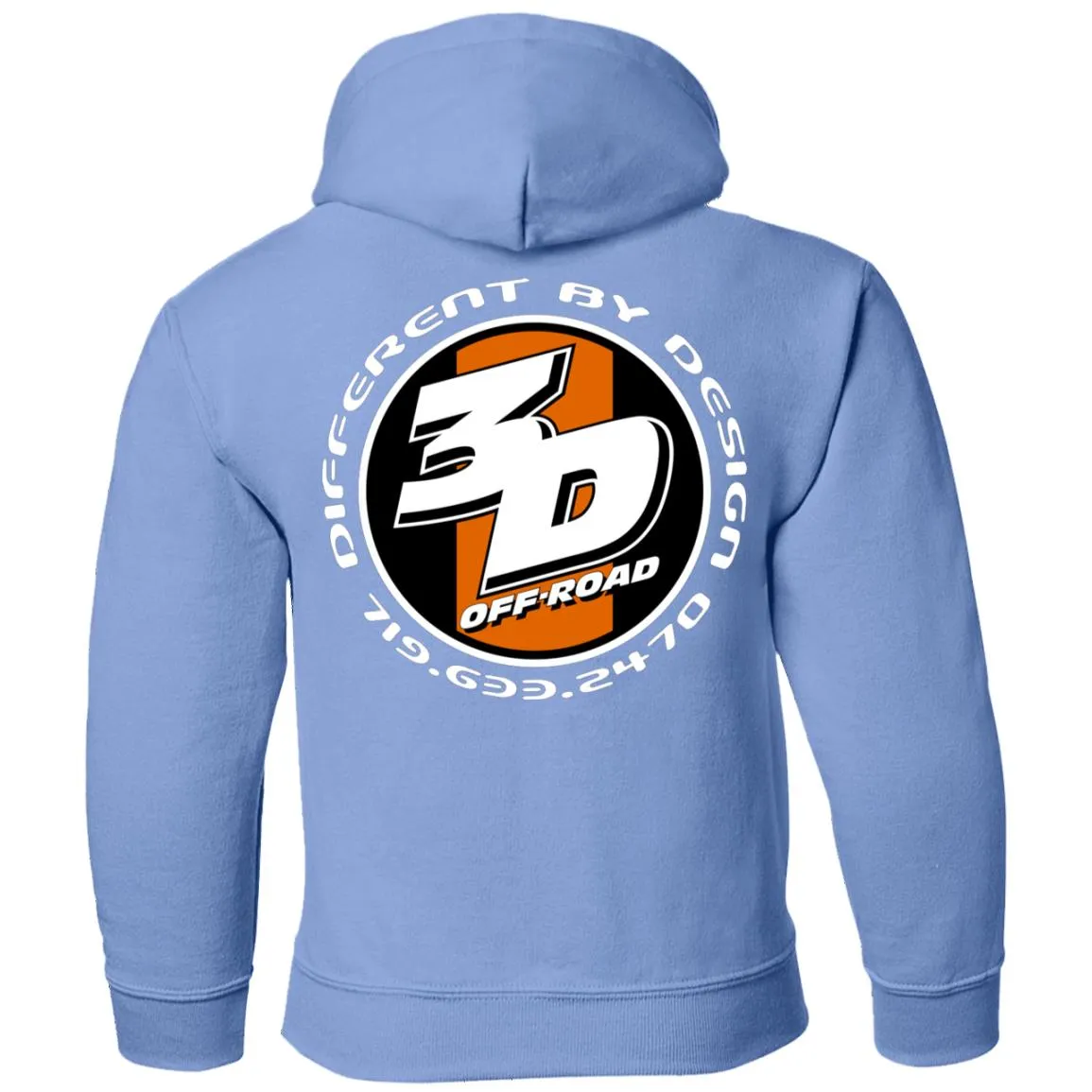 3D Offroad 2-sided print G185B Gildan Youth Pullover Hoodie