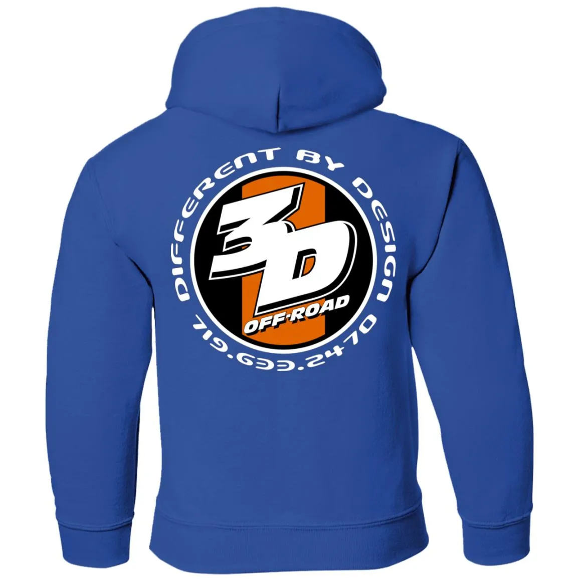 3D Offroad 2-sided print G185B Gildan Youth Pullover Hoodie