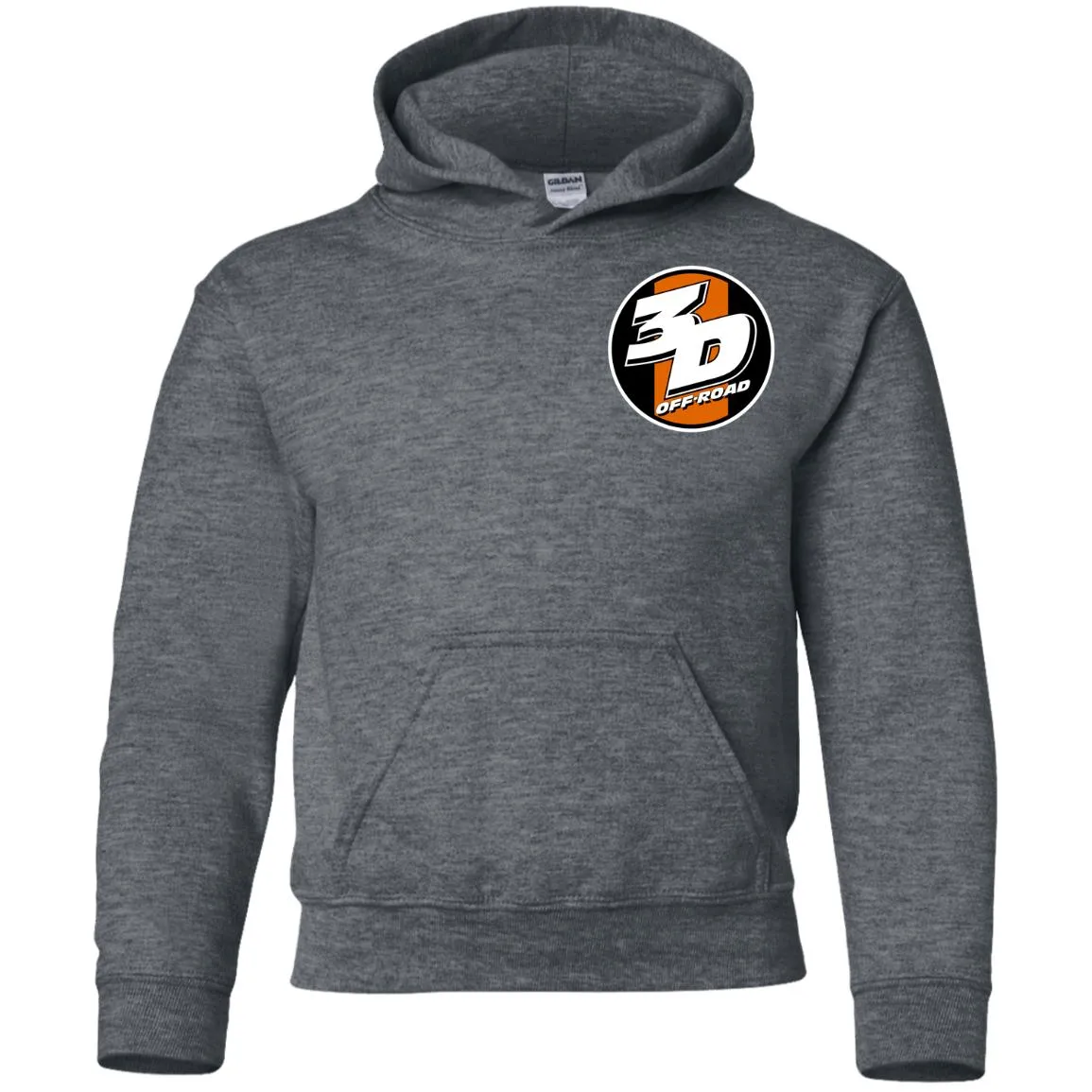 3D Offroad 2-sided print G185B Gildan Youth Pullover Hoodie