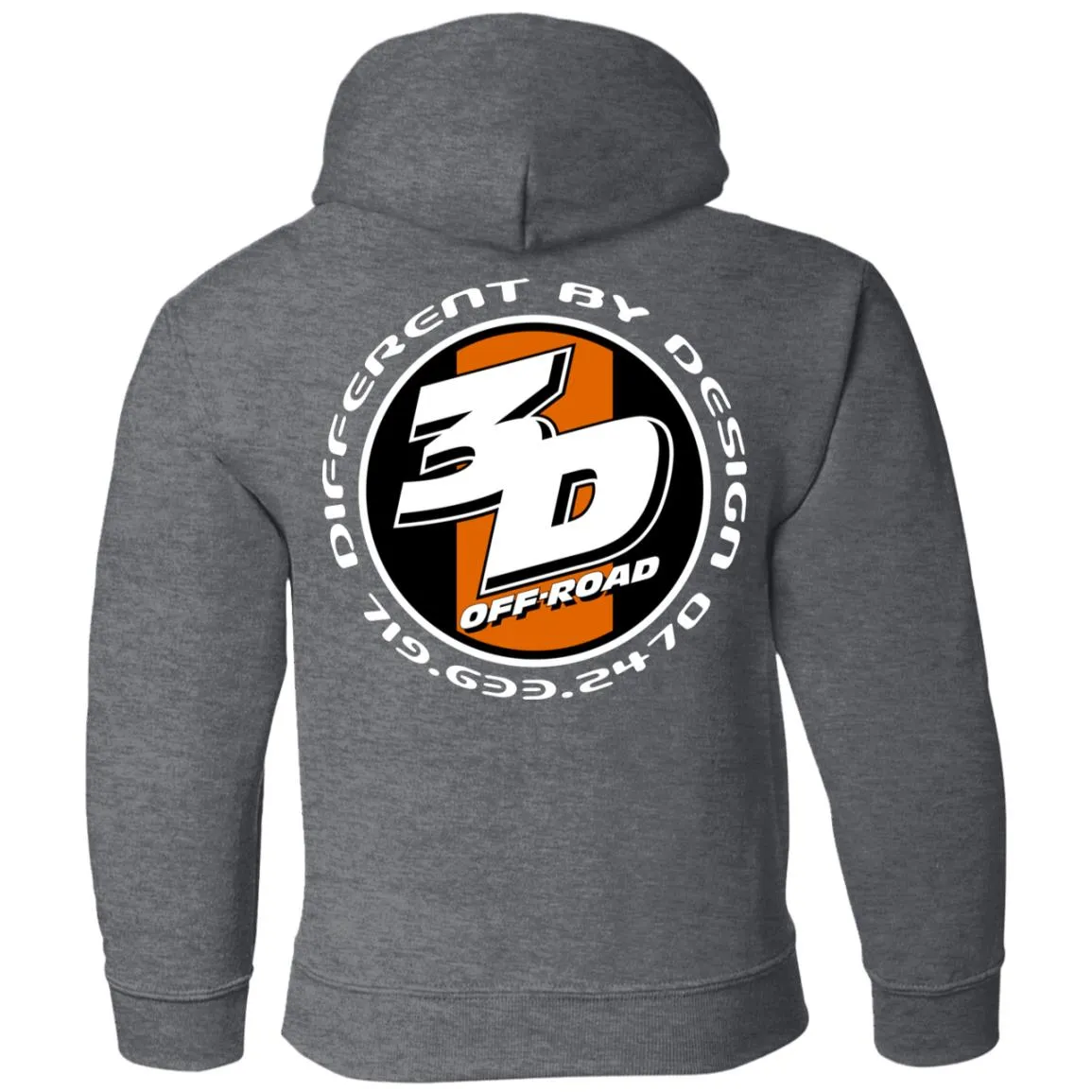 3D Offroad 2-sided print G185B Gildan Youth Pullover Hoodie