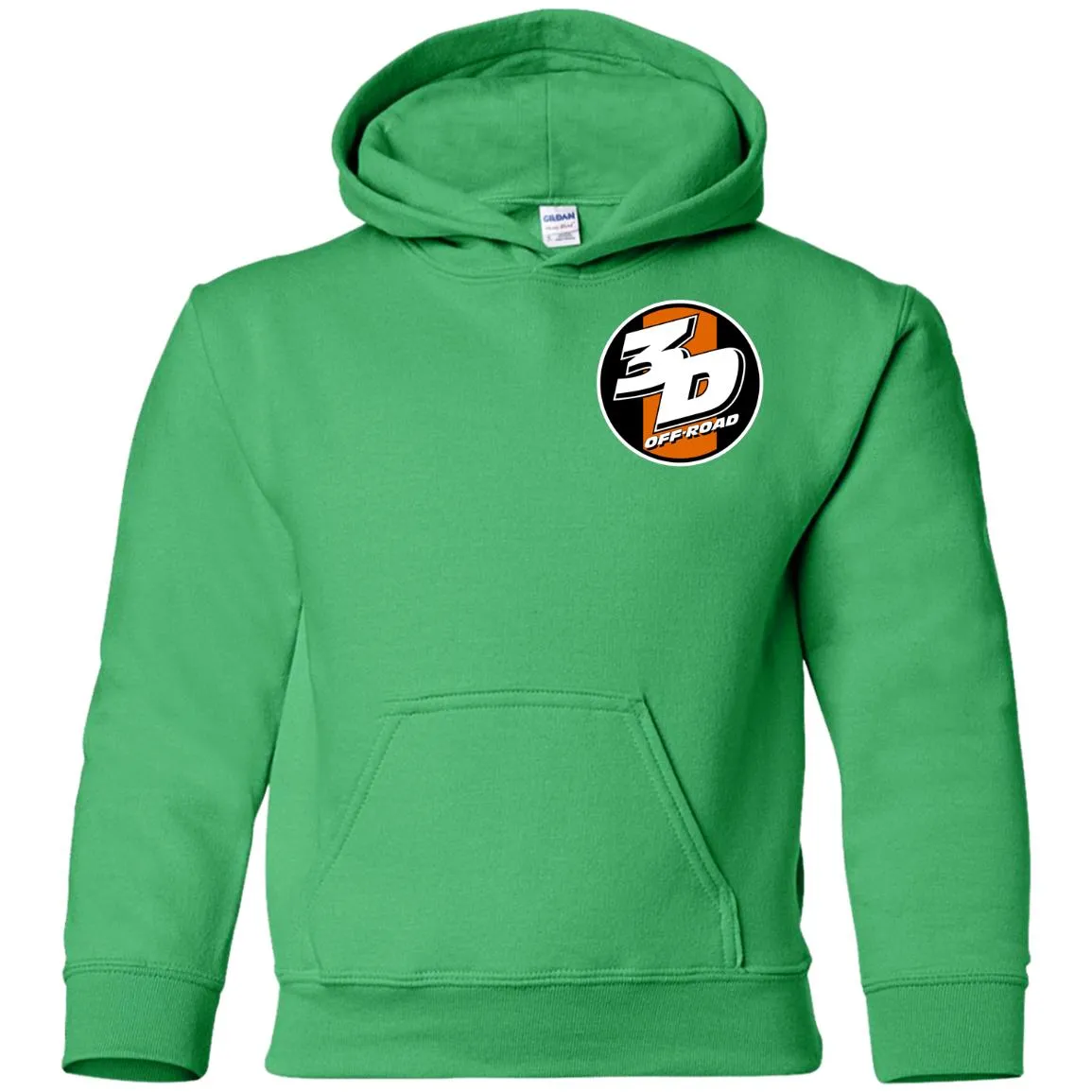 3D Offroad 2-sided print G185B Gildan Youth Pullover Hoodie