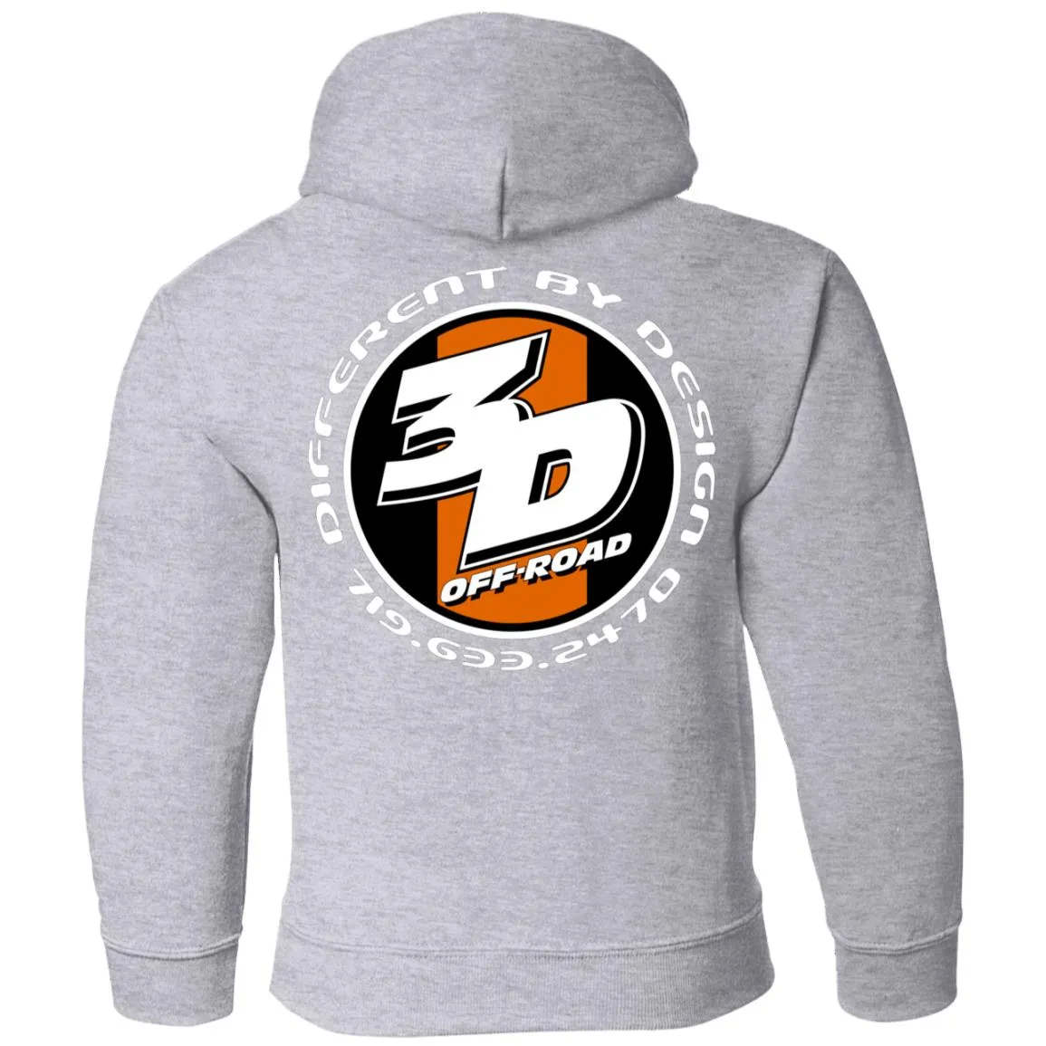 3D Offroad 2-sided print G185B Gildan Youth Pullover Hoodie