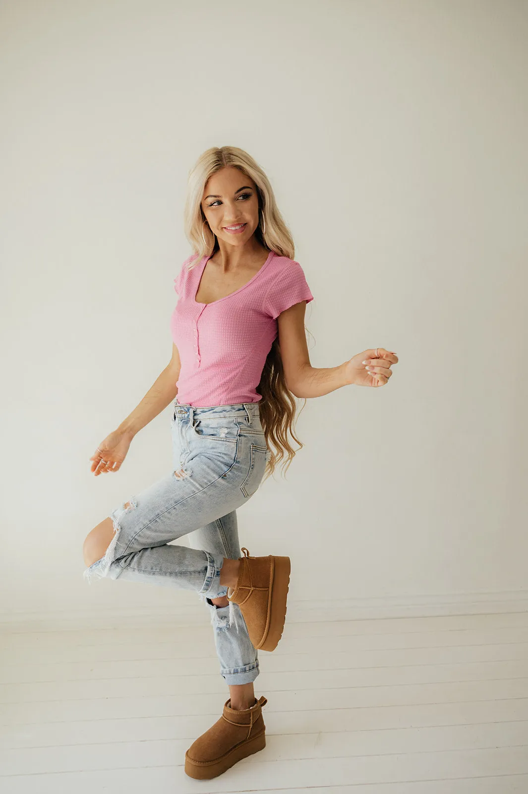 Abby Baby Waffle Top