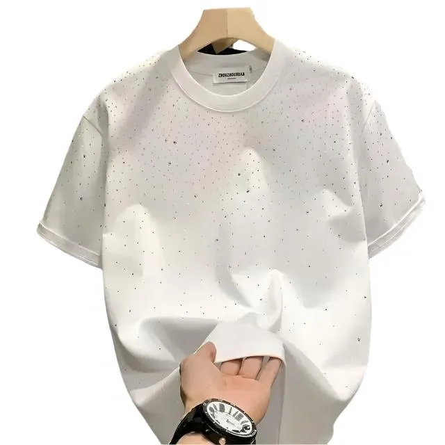 Alessia – Rhinestone Embellished Women’s Crew Neck T-shirt