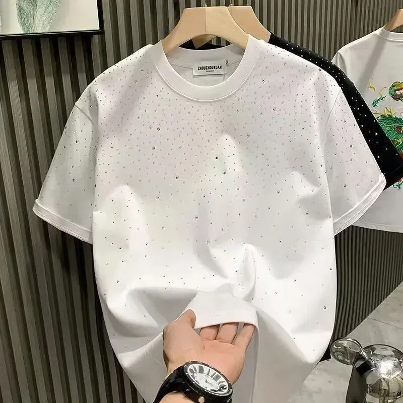Alessia – Rhinestone Embellished Women’s Crew Neck T-shirt