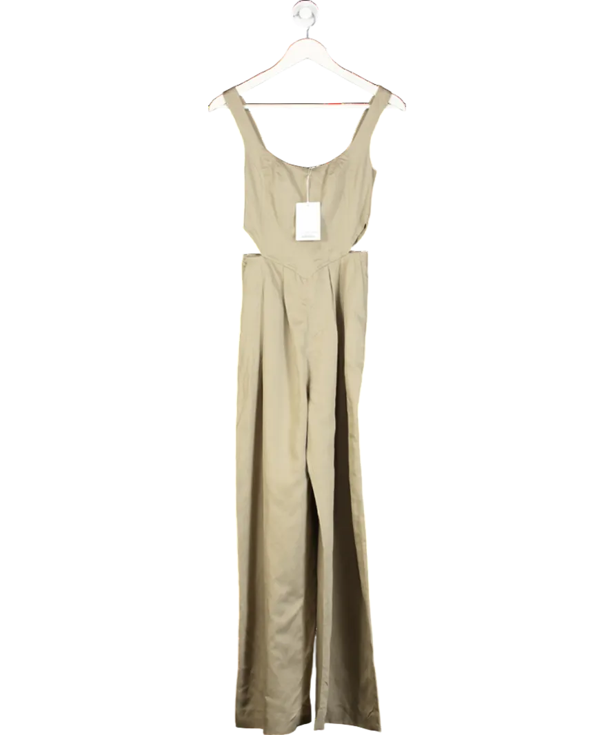 & Other Stories Green Sleeveless Cut Out Jumpsuit UK 4