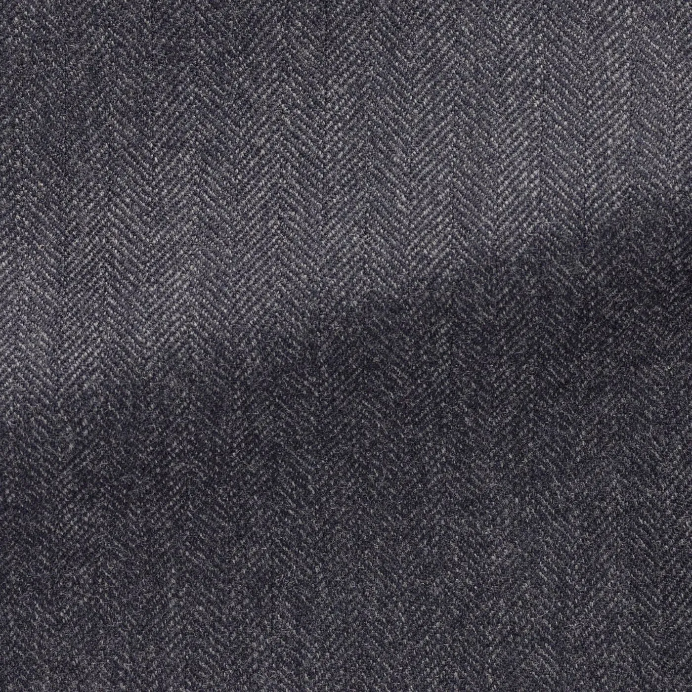 Angelico Dark Slate Blue Faux Uni Merino Wool Herringbone
