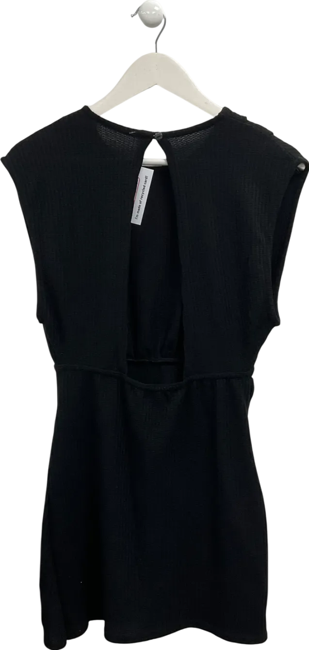 ASOS Black Sleeveless Openback Mini Dress UK 14