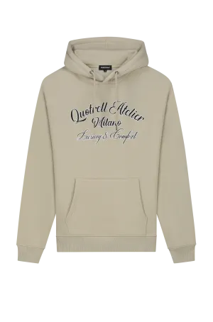 ATELIER MILANO CHAIN HOODIE | DARK BEIGE/WHITE