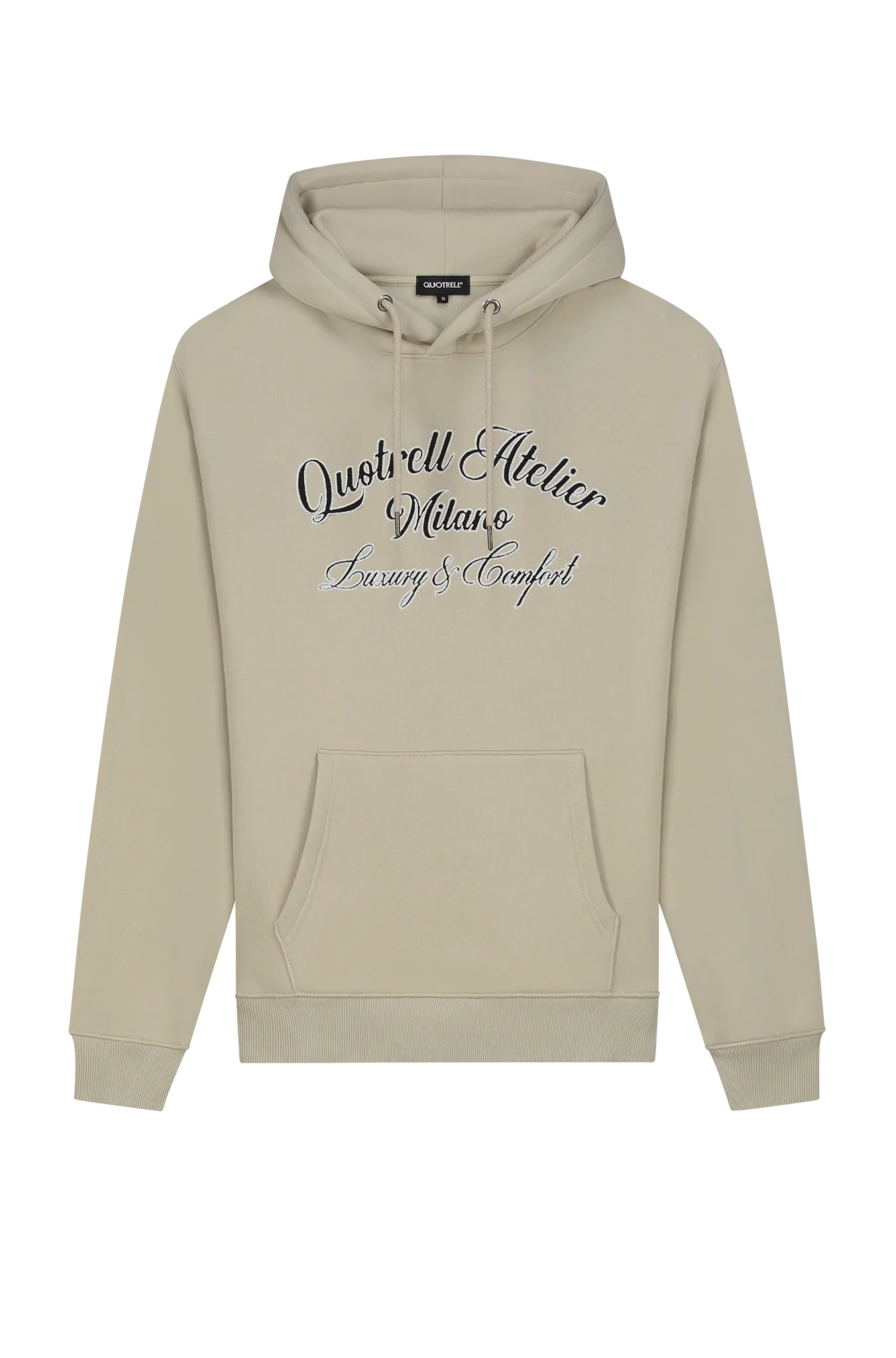 ATELIER MILANO CHAIN HOODIE | DARK BEIGE/WHITE