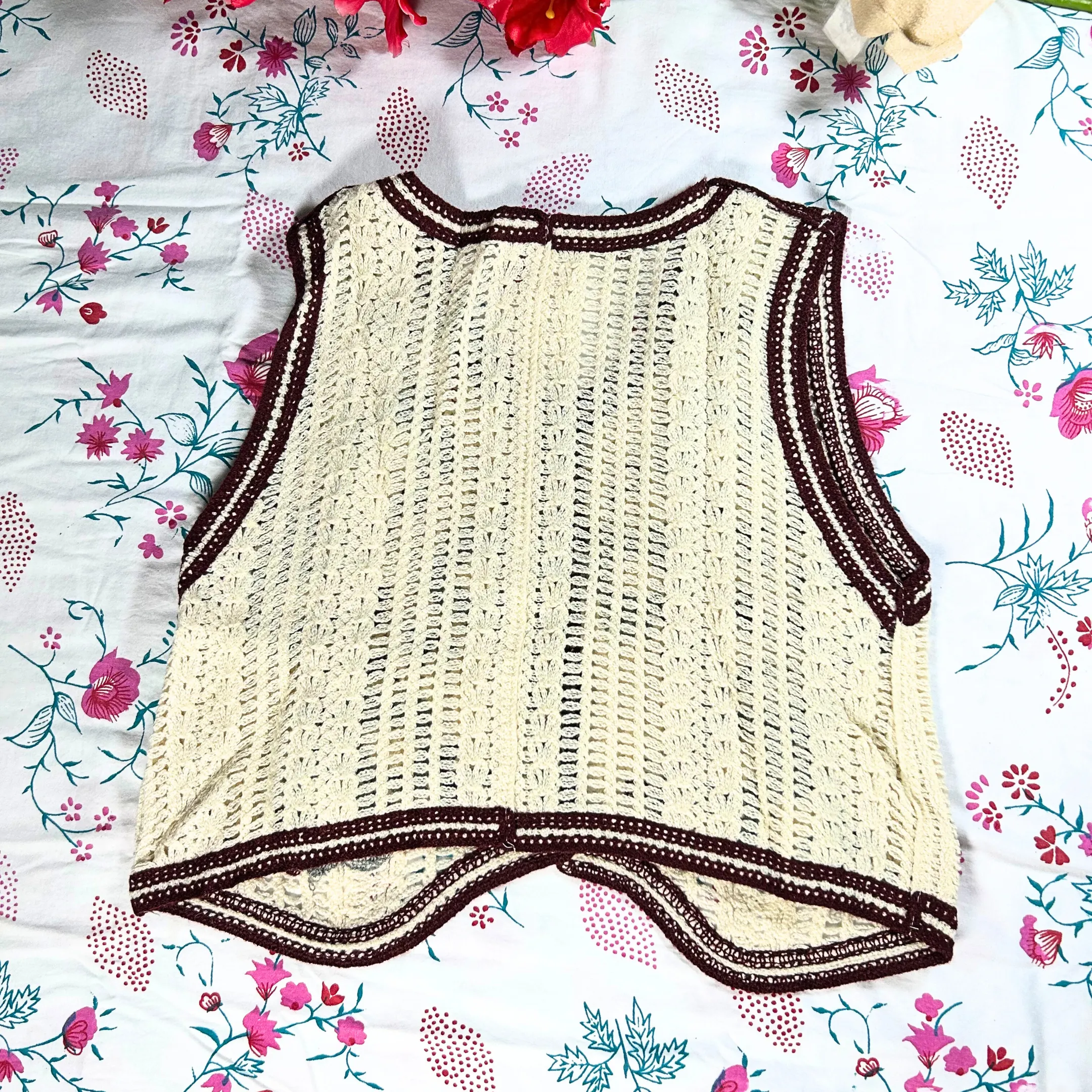 Autumn Bloom Crochet Top
