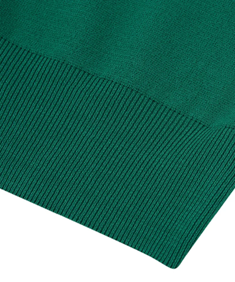 AVEN Sleeveless Knit Cardigan Set - Green