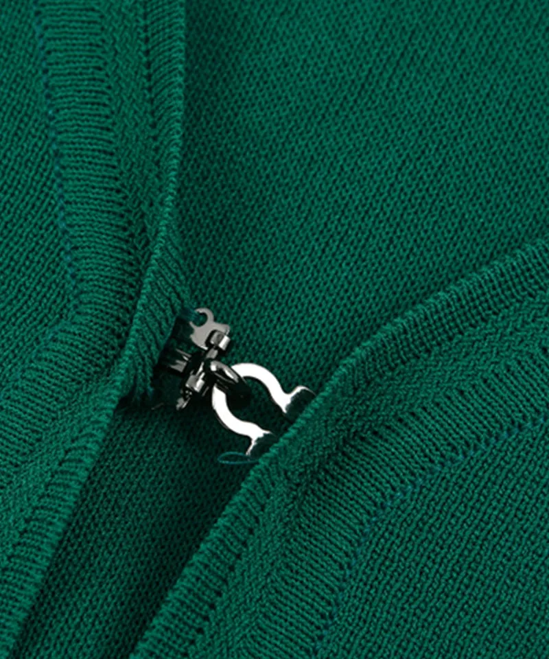 AVEN Sleeveless Knit Cardigan Set - Green