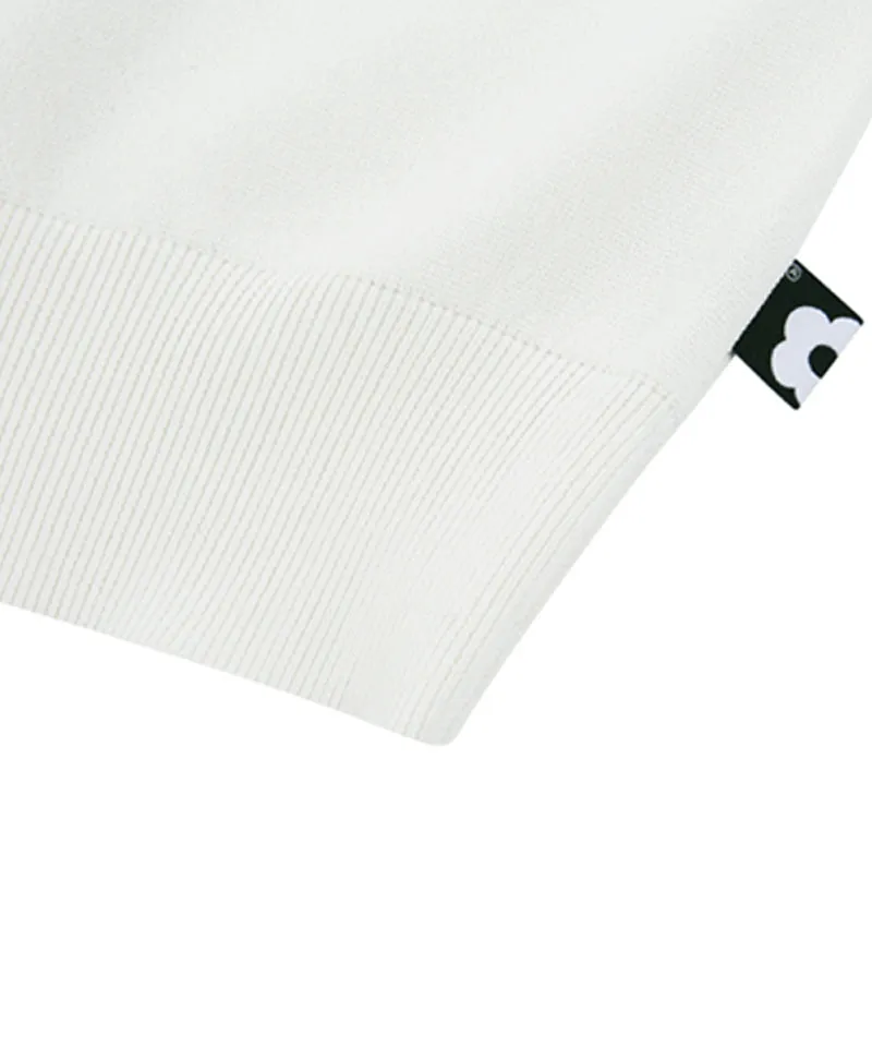AVEN Sleeveless Knit Cardigan Set -White