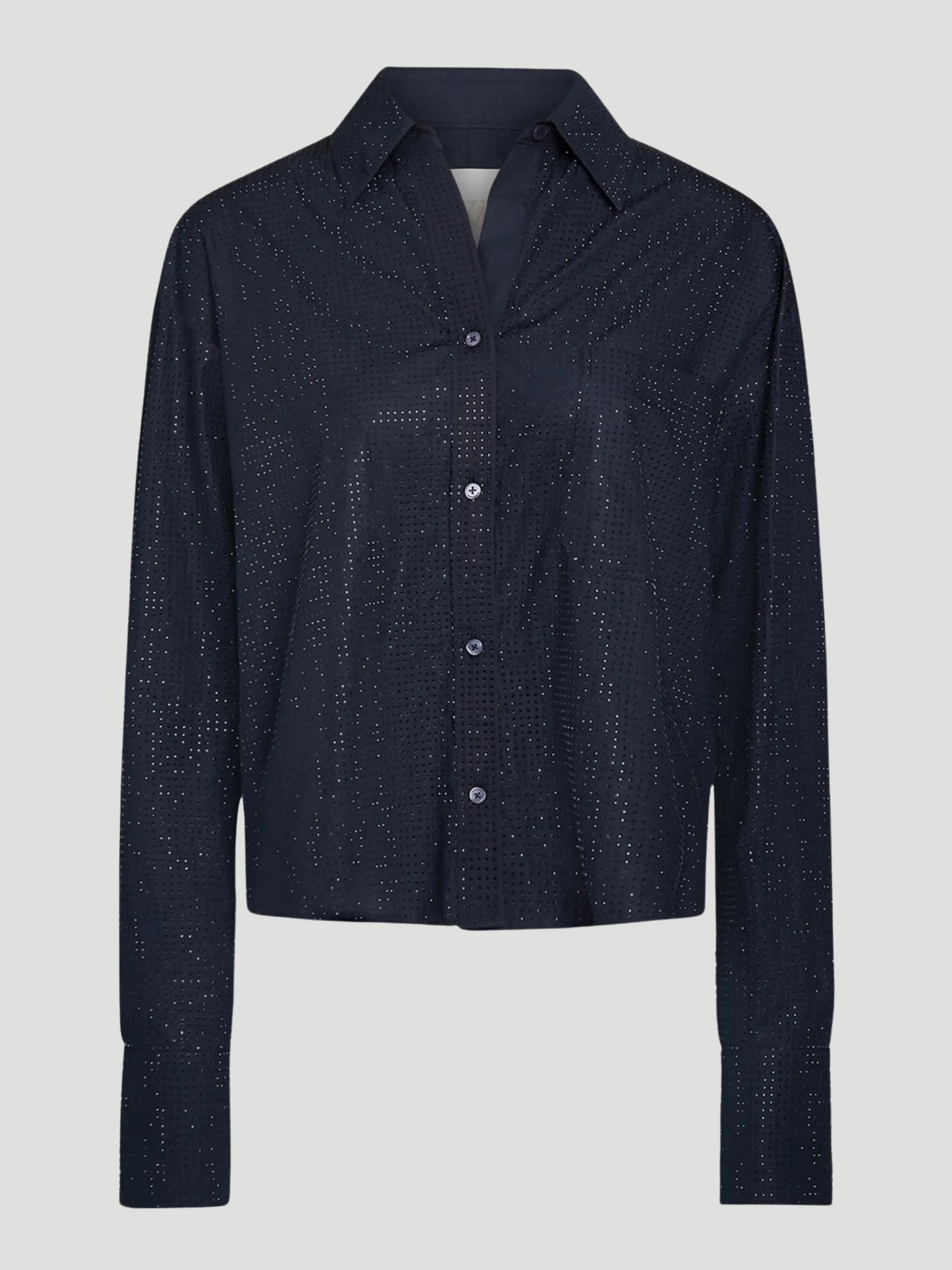 Average Joe Shirt with Crystals in Navy