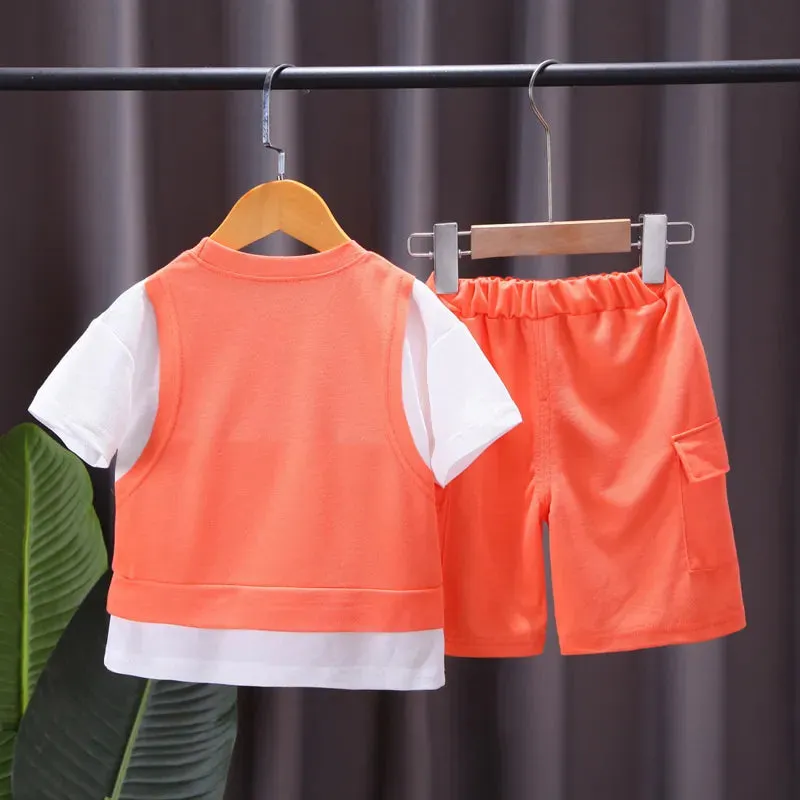 Baby Boys Cotton Clothes for Summer