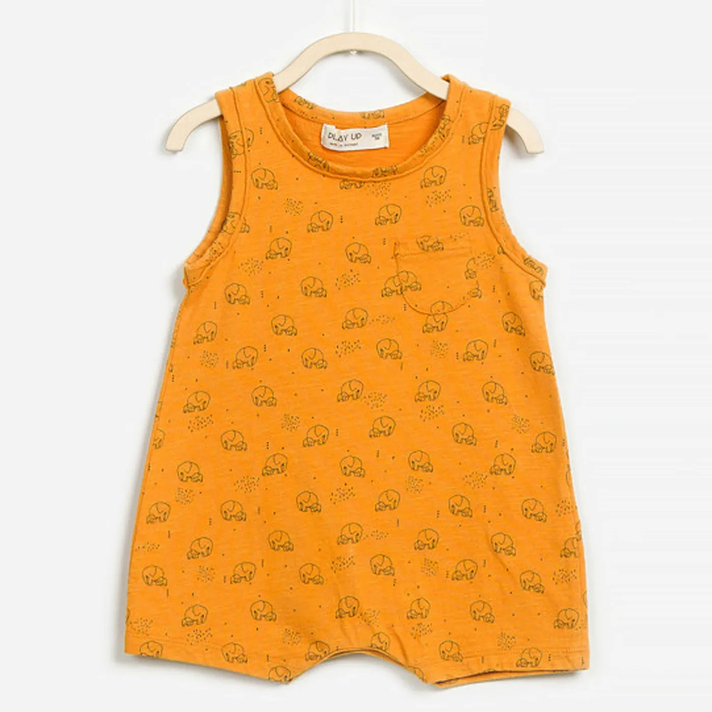 Baby Boys Elephant Print Romper