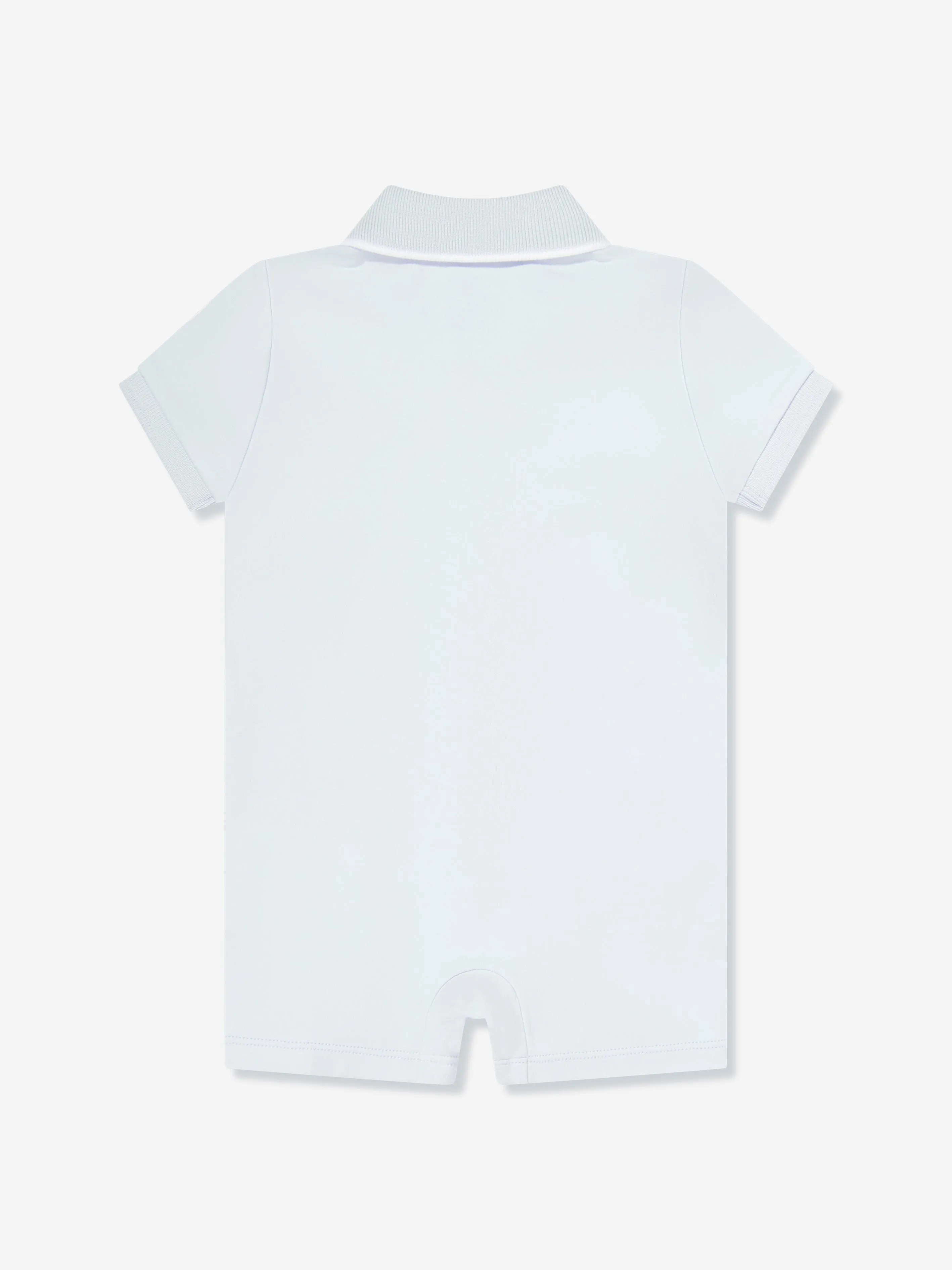 Baby Boys Polo Romper in Blue