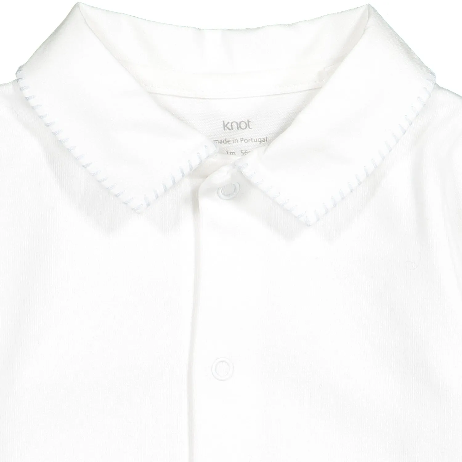 Baby Boys White Cotton Bodysuit