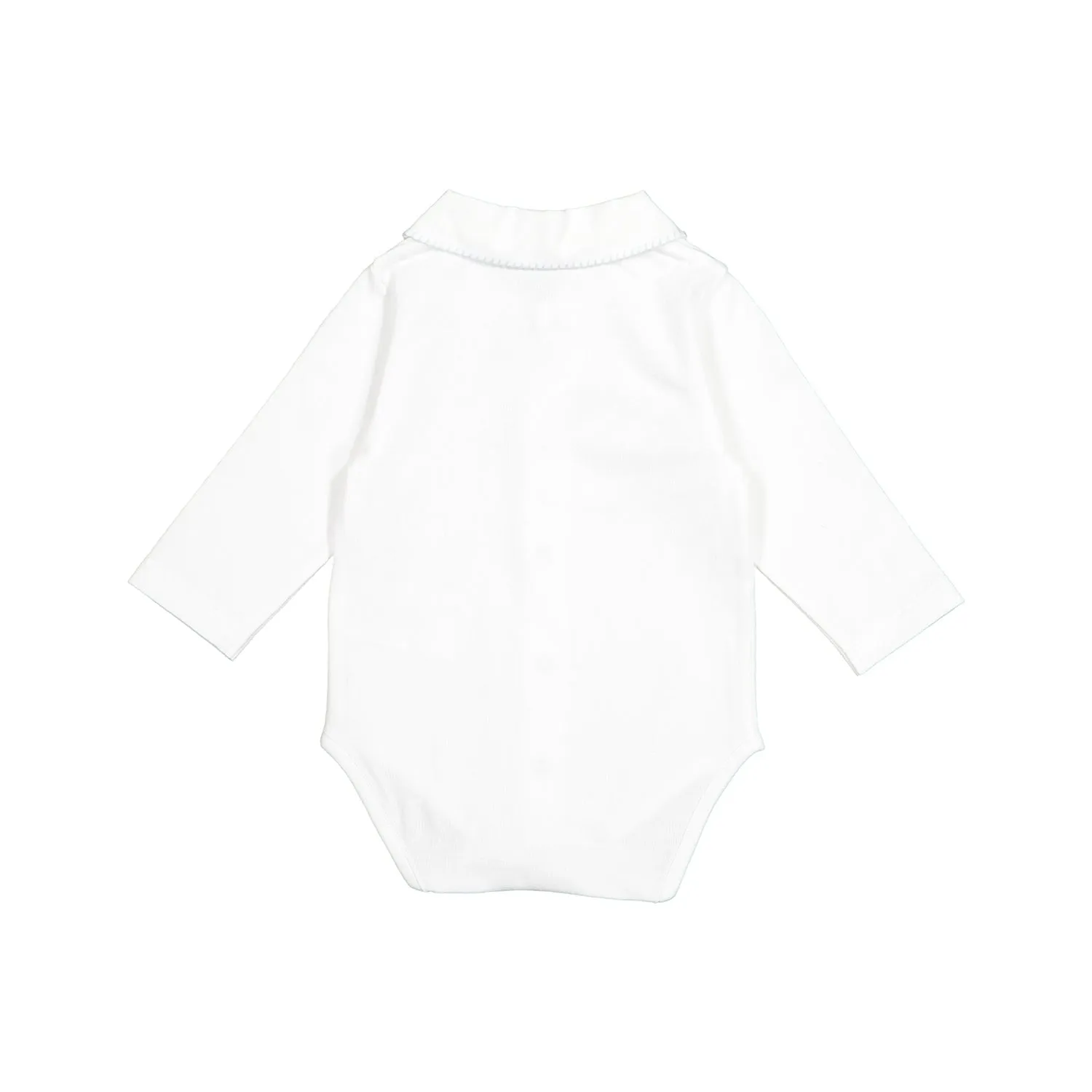 Baby Boys White Cotton Bodysuit