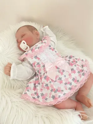 Baby Girls floral spanish  Dress romper outfit with blouse
