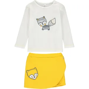 Baby Girls Fox Top and Skort Set