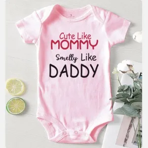 Baby Romper Cute Mommy Pink