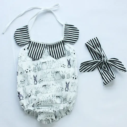 baby toddler summer boutiques baby girls vintage floral ruffle neck romper cloth with bow knot shorts headband