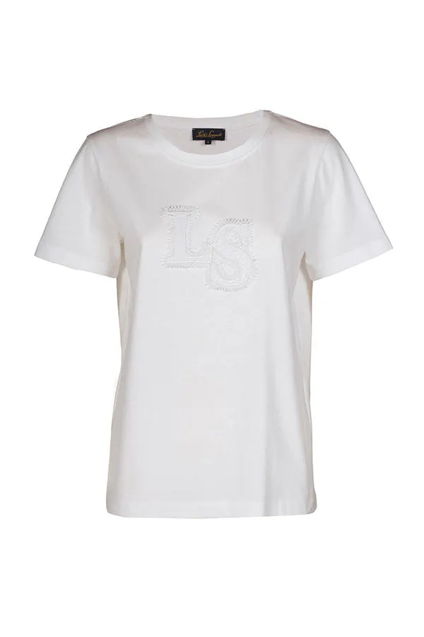 BAVETTE OFF WHITE EMBROIDERED T-SHIRT