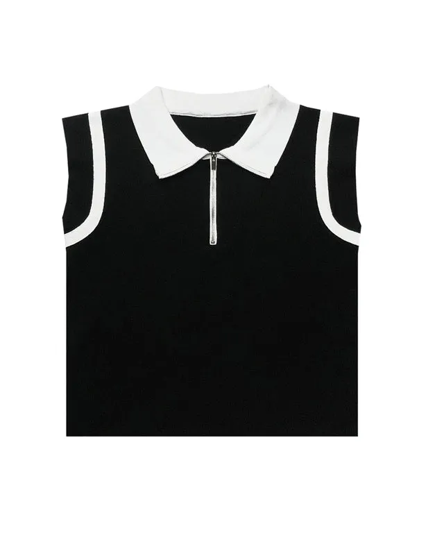 BENECIA 12 Liz Cap Sleeve Knit - Black