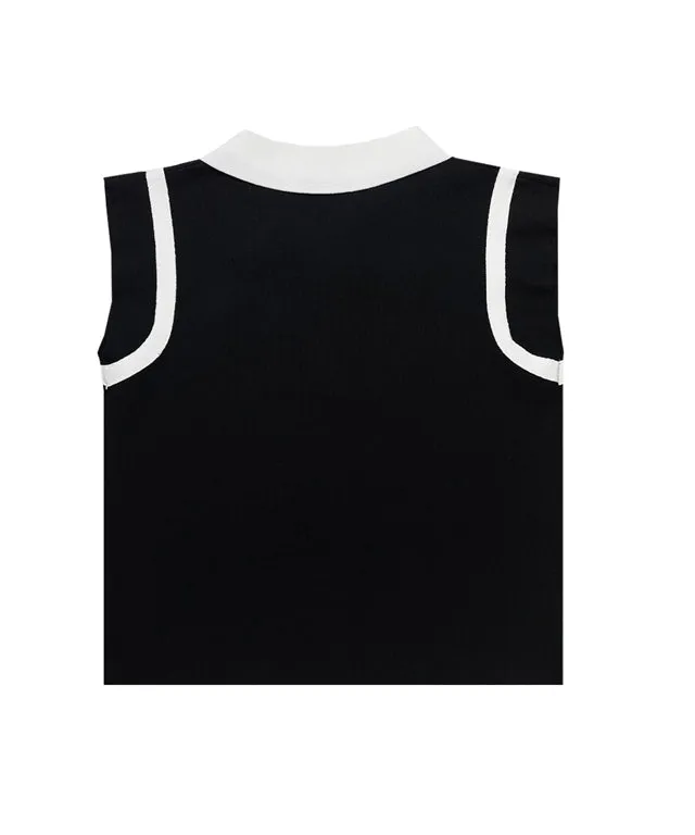 BENECIA 12 Liz Cap Sleeve Knit - Black