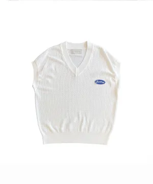 BENECIA 12 Zigzag Vest - White