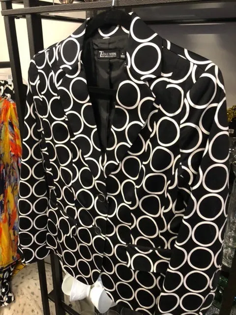 Black & White Blazer, Size 4 #182