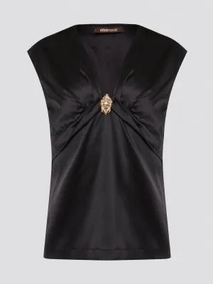 Black Embellished Top