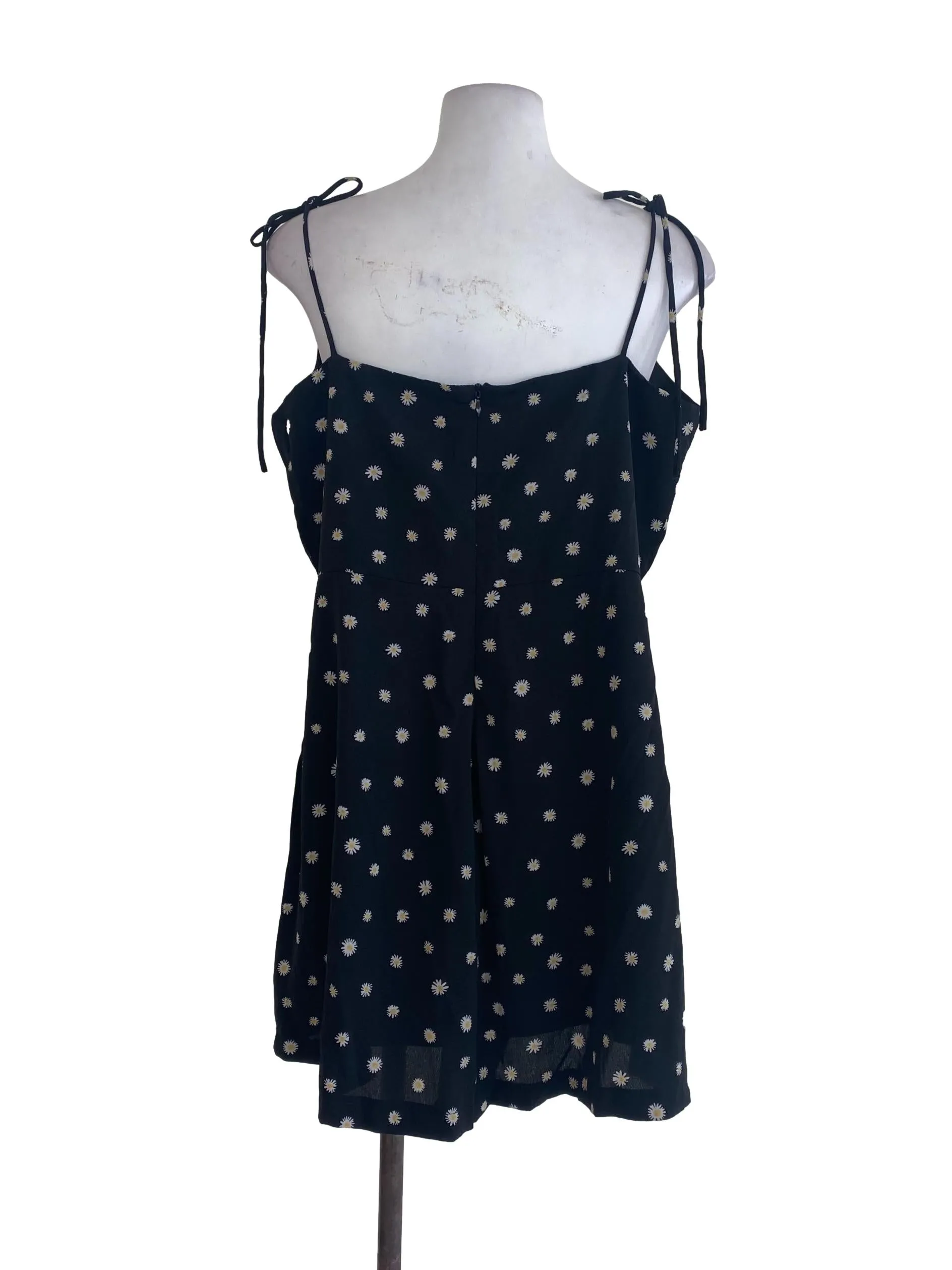 Black Floral Romper
