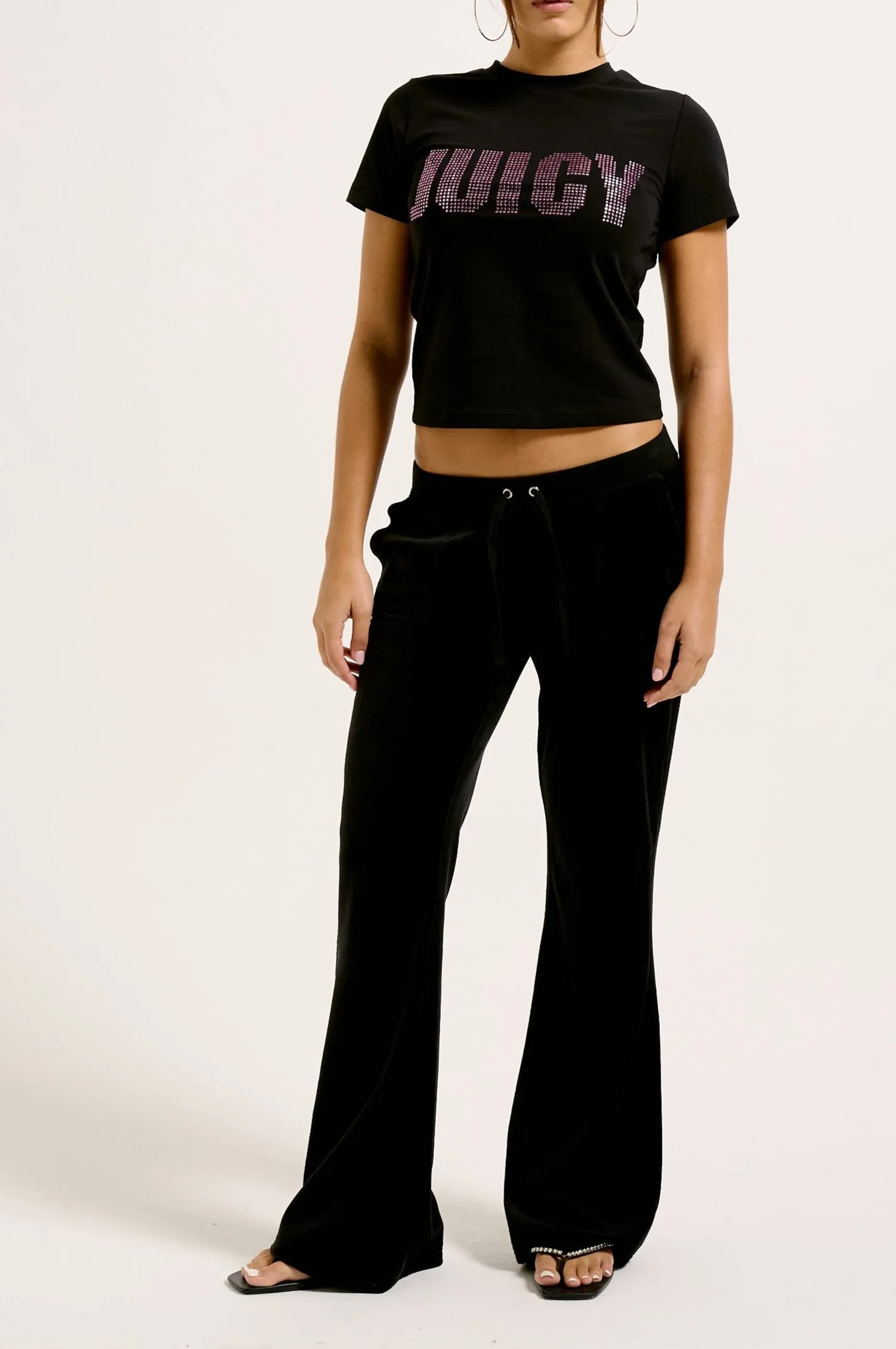 BLACK IMPACT DIAMANTE GIRLFRIEND TEE