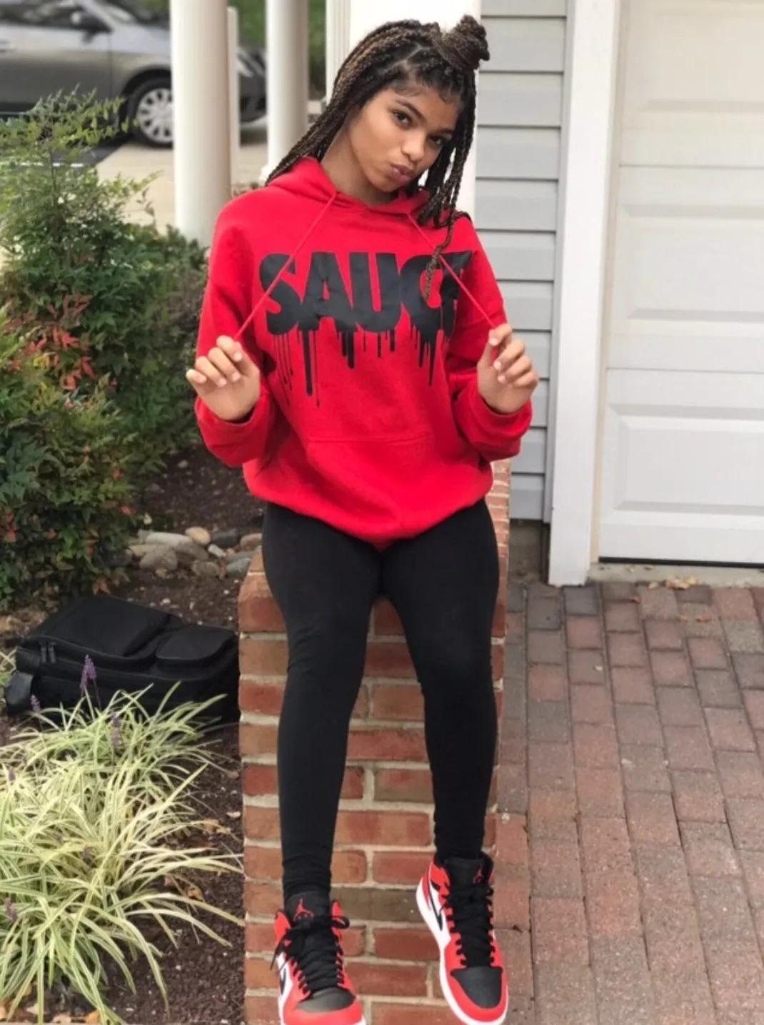 Black Sauce | Red Hoodie