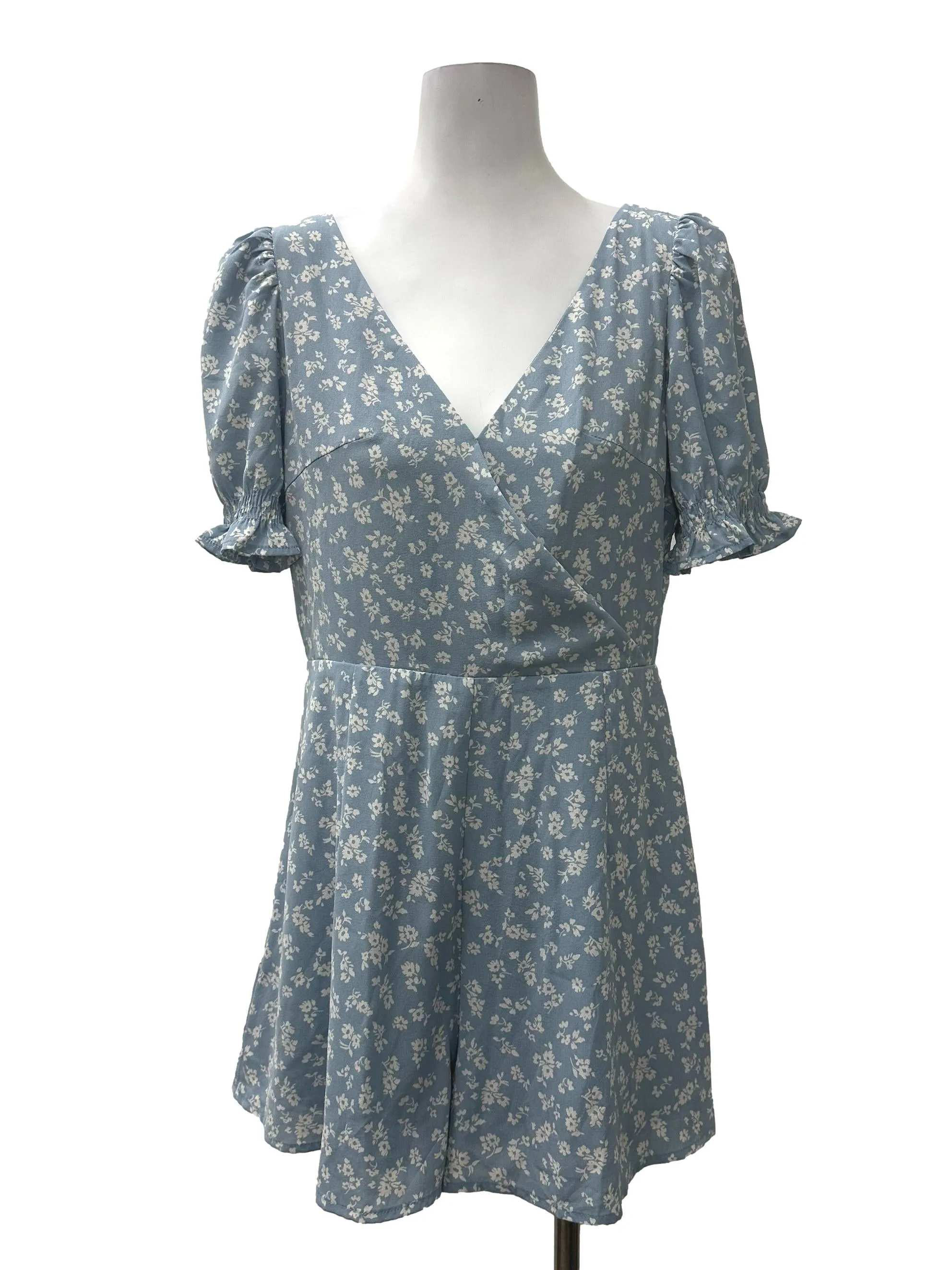 Blue Floral Romper TTR