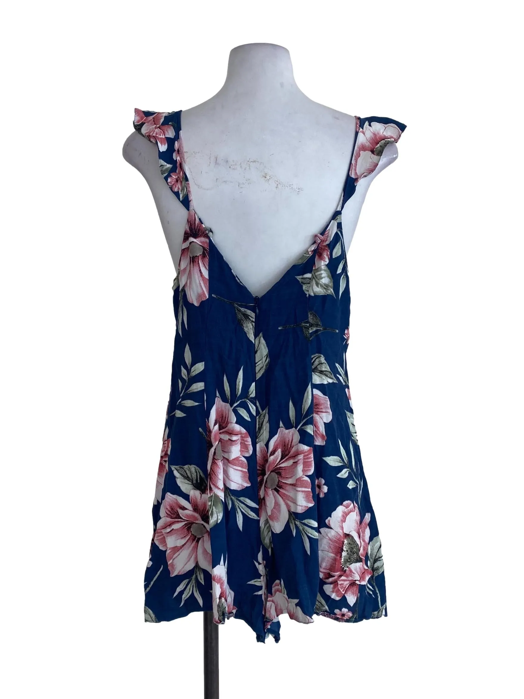 Blue Floral Romper