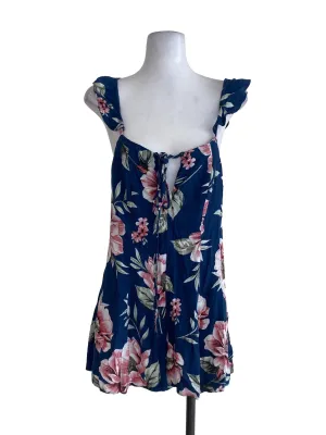 Blue Floral Romper