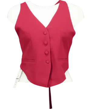 BOA Red Backless Halter Waistcoat UK S
